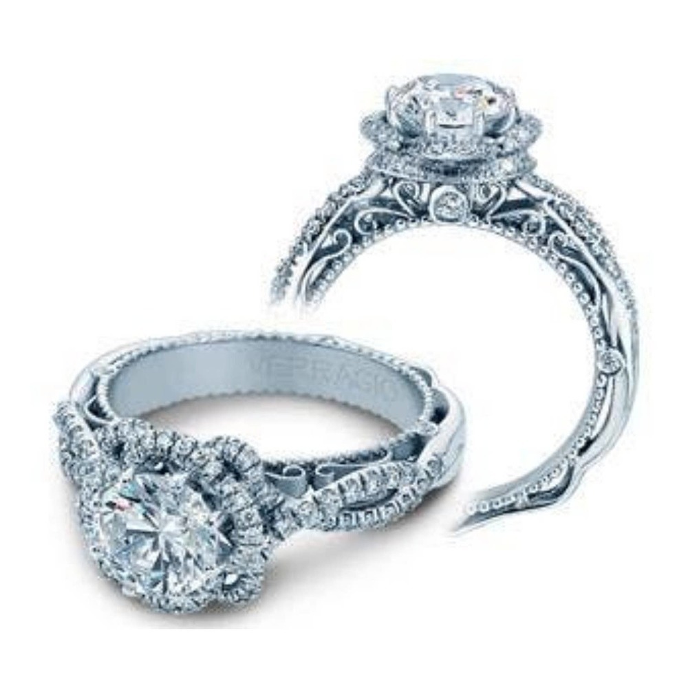 -sz7 Diamond 925/14k STERLING SILVER ring #37 size 6,7,8,9,10